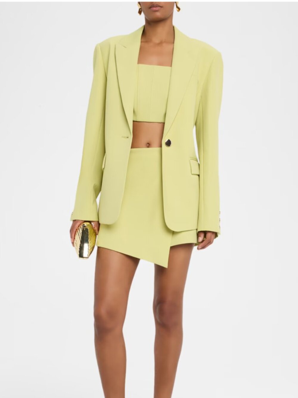 NWT Toccin Rhea Cropped Corset Tank in Matcha Size 10